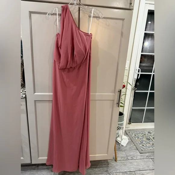 Birdy Grey One Shoulder Maxi Dress woman’s size XL - Picture 3 of 13